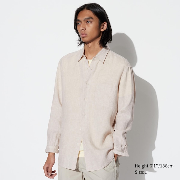 Premium Linen Long-Sleeve Shirt | UNIQLO US