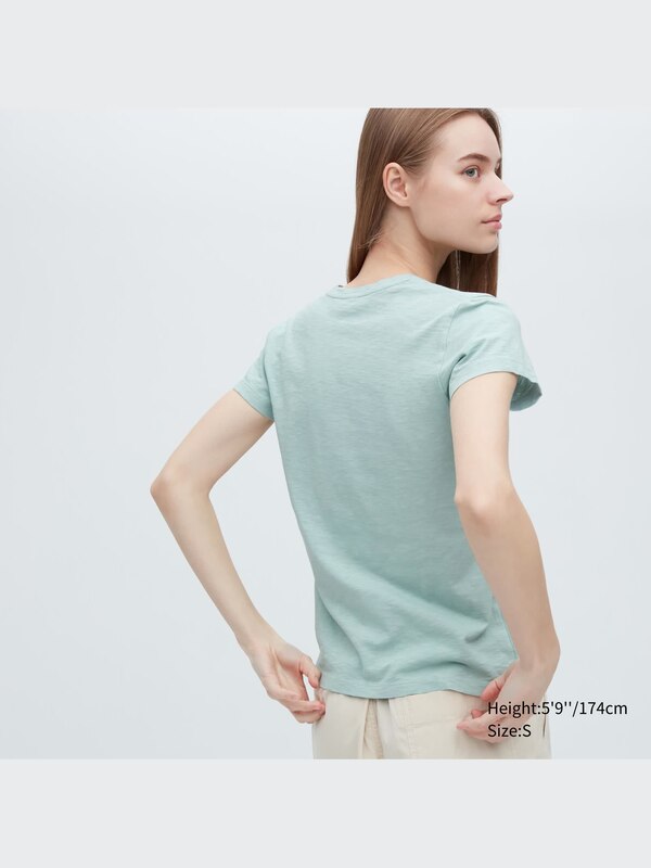 Slub Jersey V-Neck Short-Sleeve T-Shirt