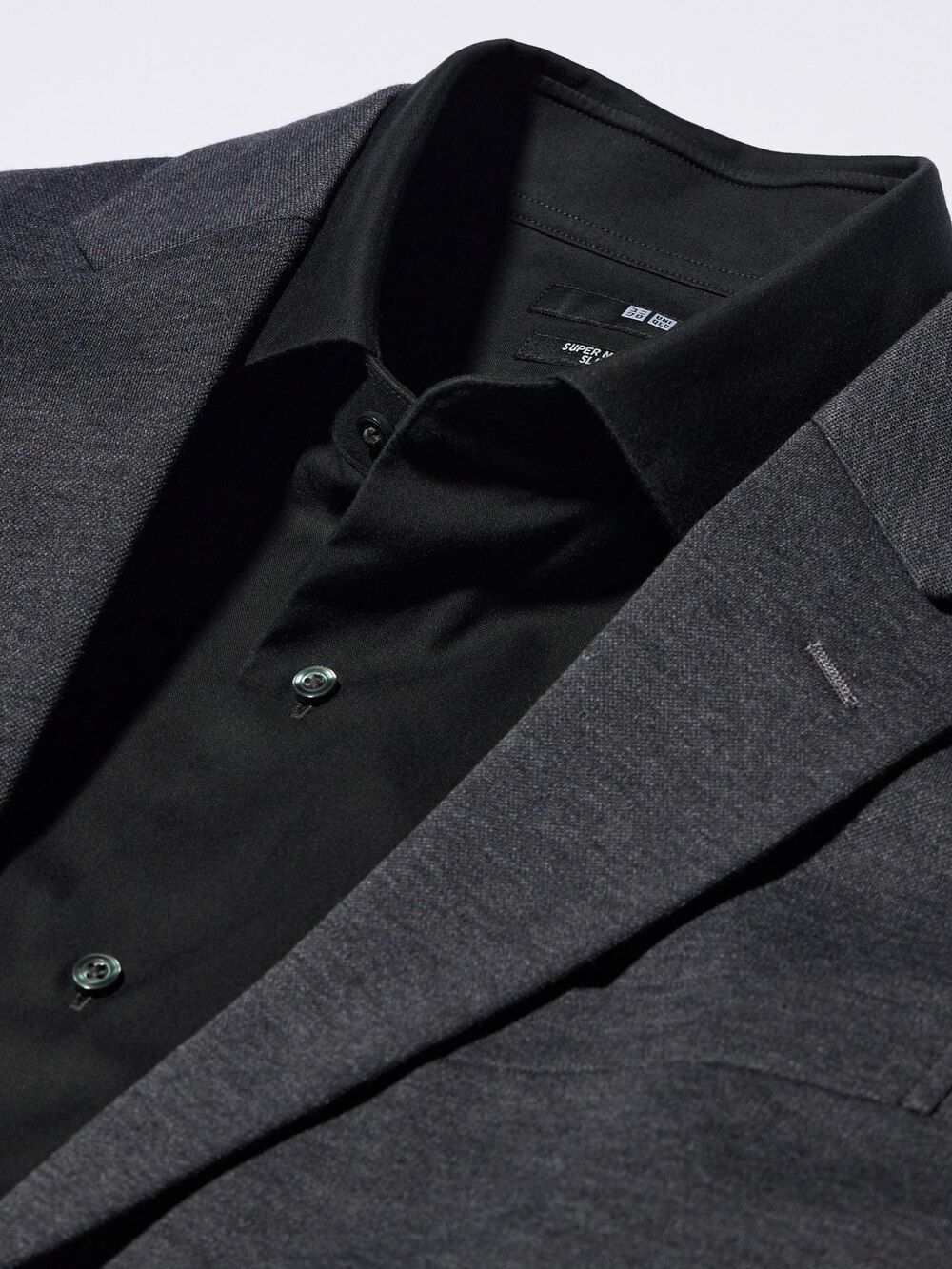 Uniqlo Super Non-Iron Slim Shirt | Spread Collar — фото 2