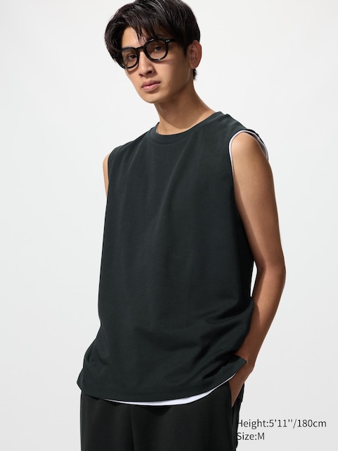 Uniqlo AIRism Cotton T-Shirt | Sleeveless