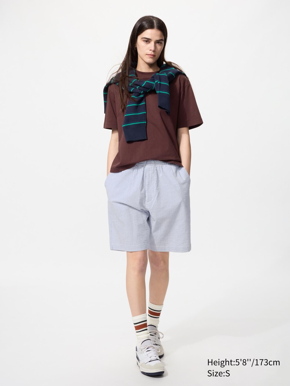 Uniqlo Stretch Easy Shorts | Seersucker | 8" — фото 4