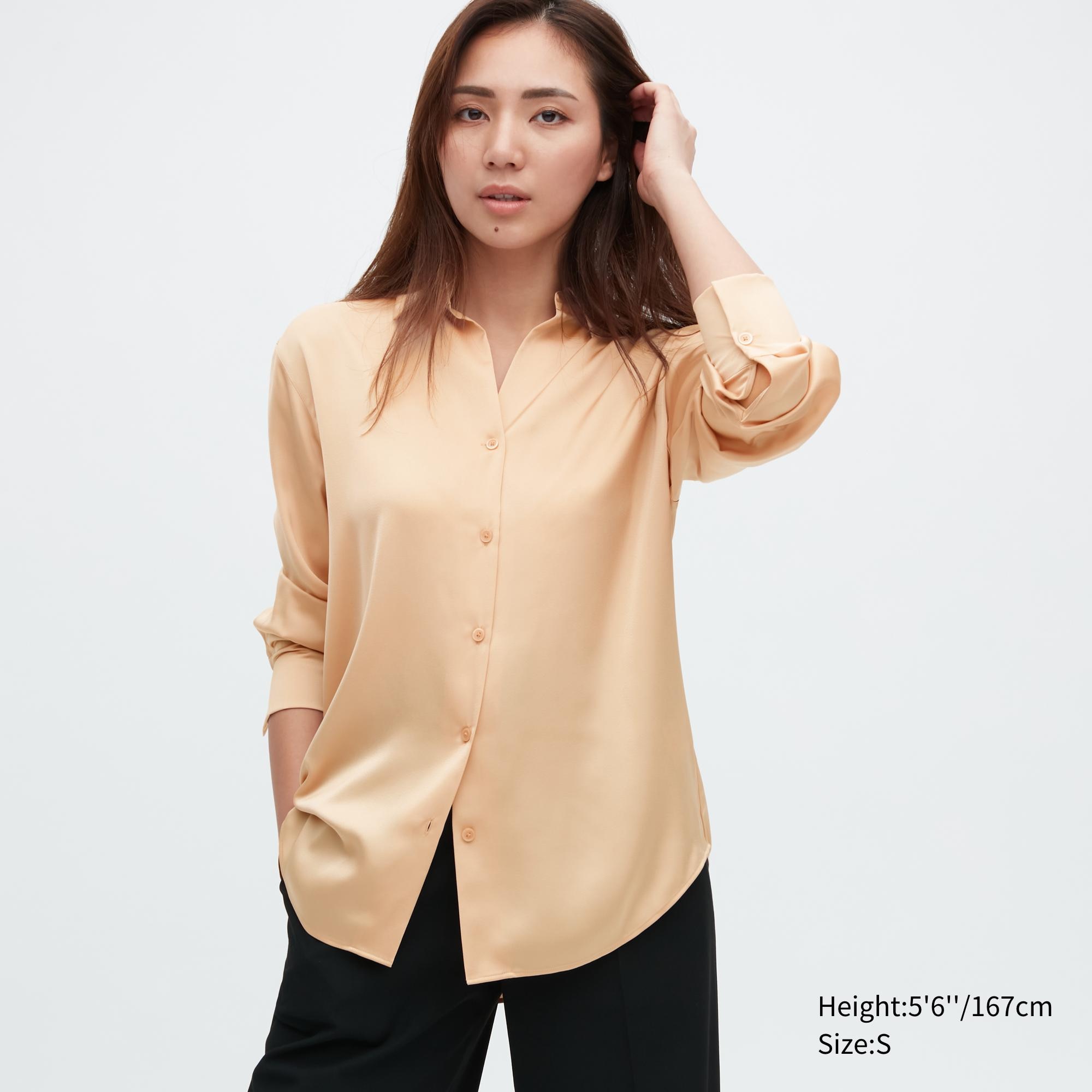 UNIQLO Rayon Long-Sleeve Blouse | StyleHint