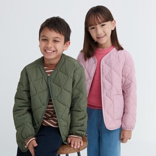 Quilted Jacket - Light brown - Kids