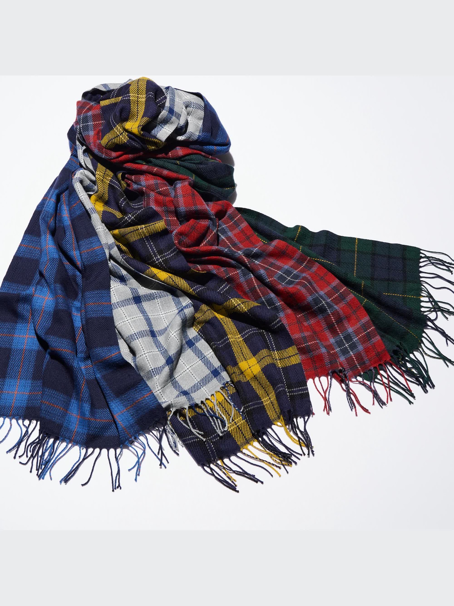  ☆ CHECK SCARF♡ Check Mincho Scarf - Orange – Becksöndergaard.com