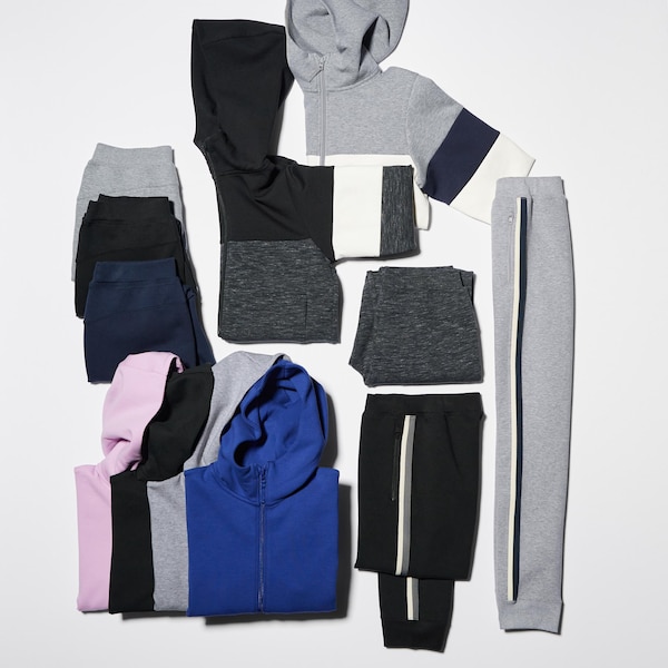 Ultra Stretch Dry Sweat Long-Sleeve Full-Zip Hoodie (Color Block ...