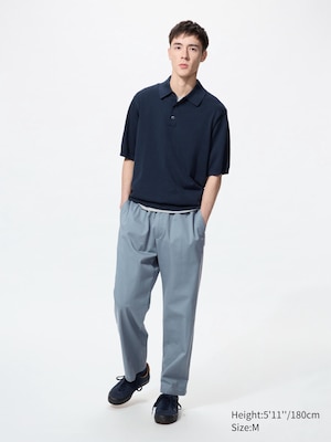 Cotton Relaxed Ankle Pants