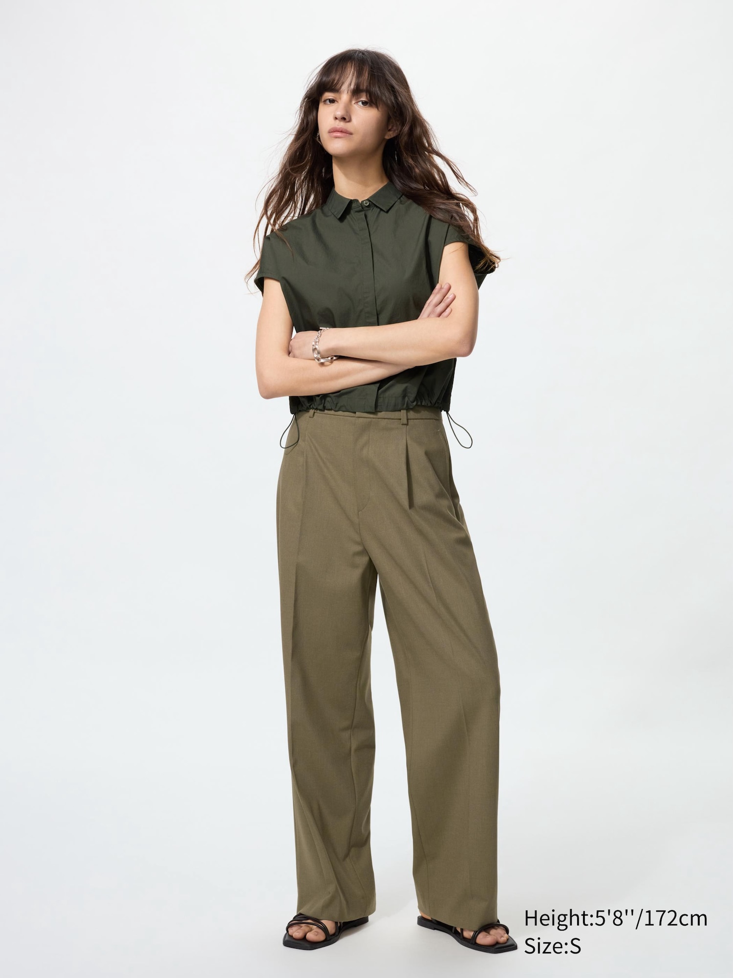 Pleated Wide Pants | UNIQLO US