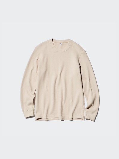 Waffle Crew Neck Long-Sleeve T-Shirt