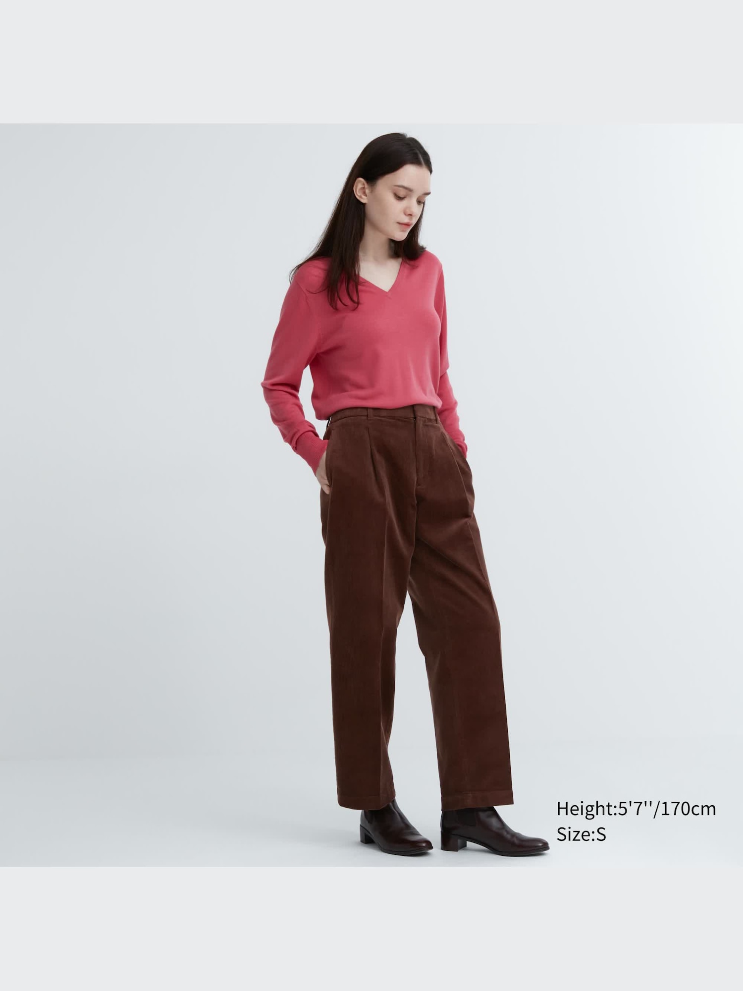 Pleated Wide Pants | Corduroy | UNIQLO US