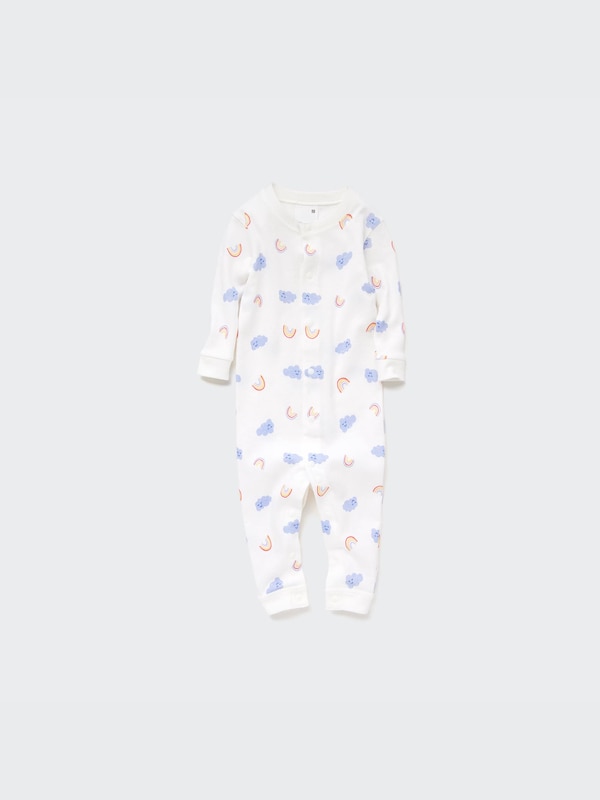 Joy of Print Long-Sleeve One Piece Outfit (Cloud)