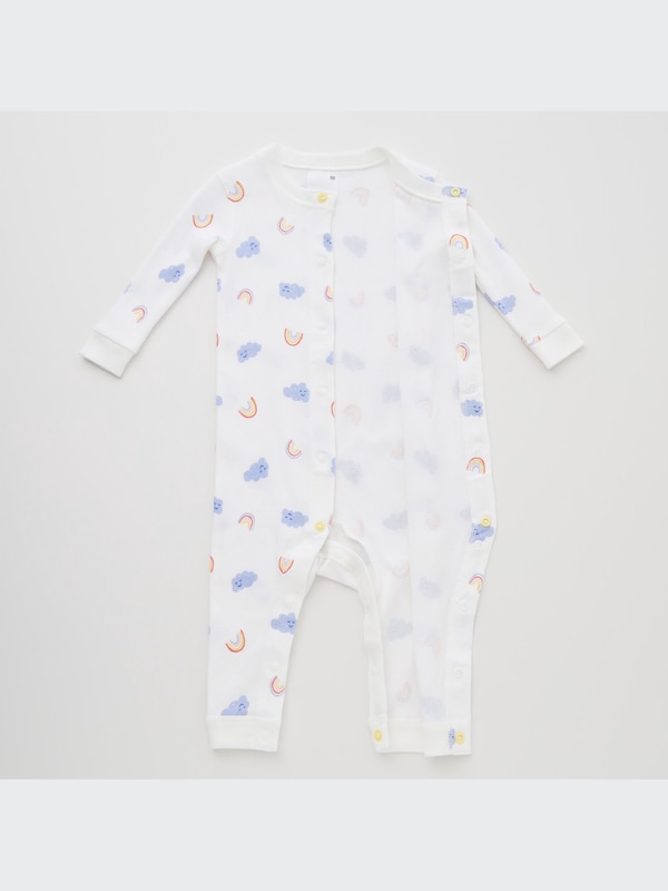 Joy of Print Long-Sleeve One Piece Outfit (Cloud)