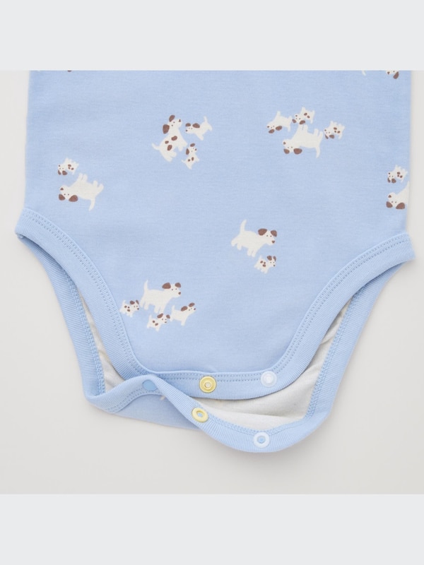 Joy of Print Long-Sleeve Bodysuit (Dog)