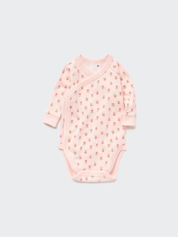Joy of Print Long-Sleeve Bodysuit (Heart) (Open Front)