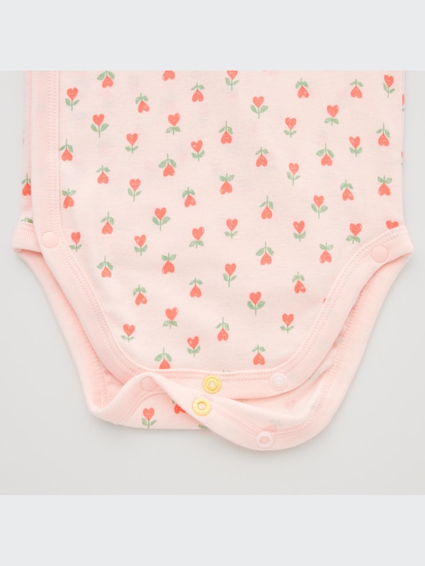 Joy of Print Long-Sleeve Bodysuit (Heart) (Open Front)