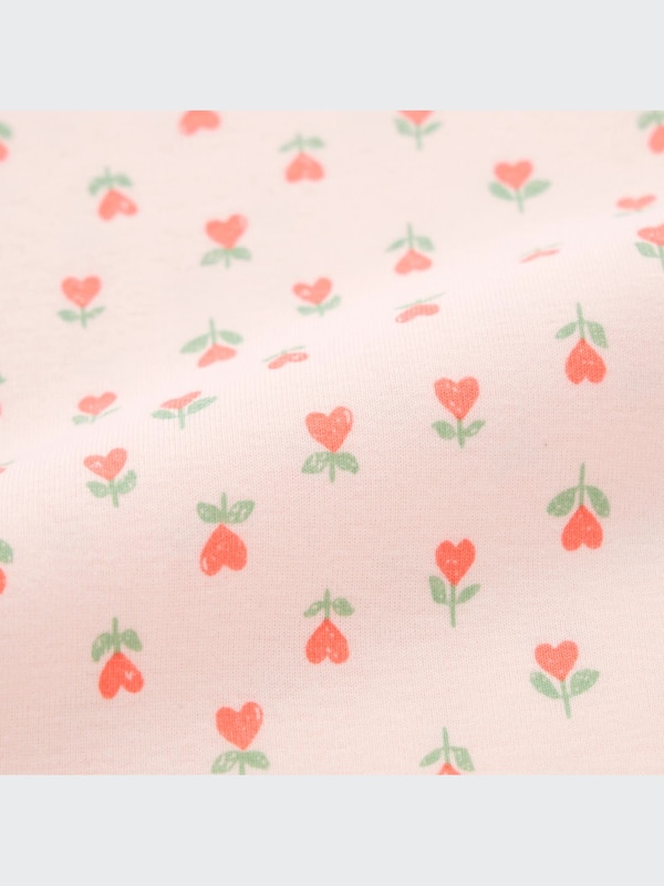 Joy of Print Long-Sleeve Bodysuit (Heart) (Open Front)