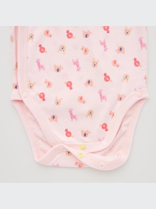 Joy of Print Short-Sleeve Bodysuit (Animals) (Open Front)