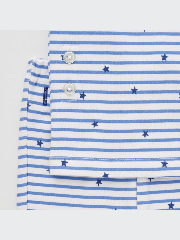 Soft Stretch Cotton Long-Sleeve Pajamas (Star and Stripe)