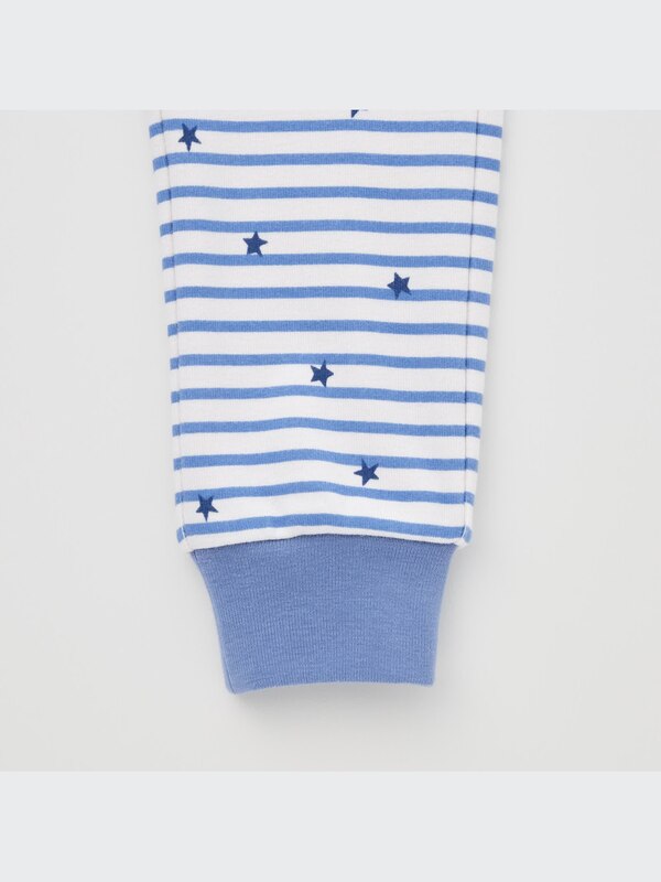 Soft Stretch Cotton Long-Sleeve Pajamas (Star and Stripe)