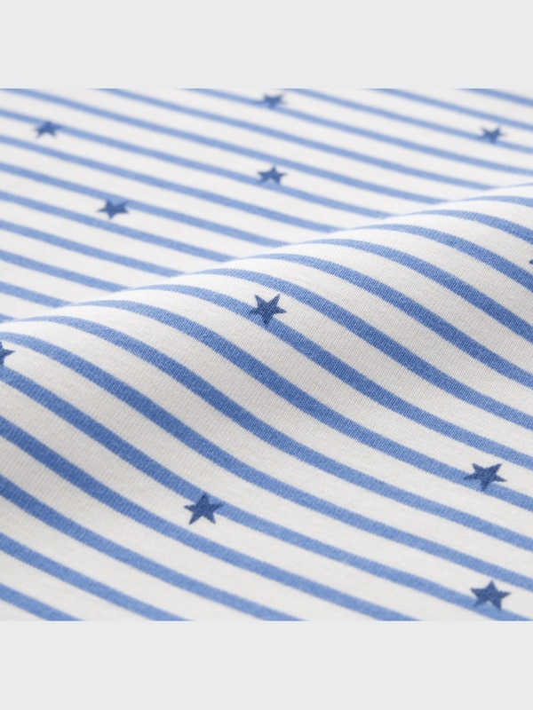 Soft Stretch Cotton Long-Sleeve Pajamas (Star and Stripe)