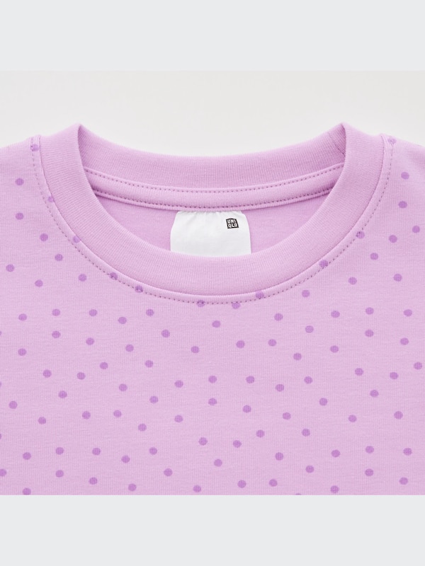 Soft Stretch Cotton Long-Sleeve Pajamas (Dot)