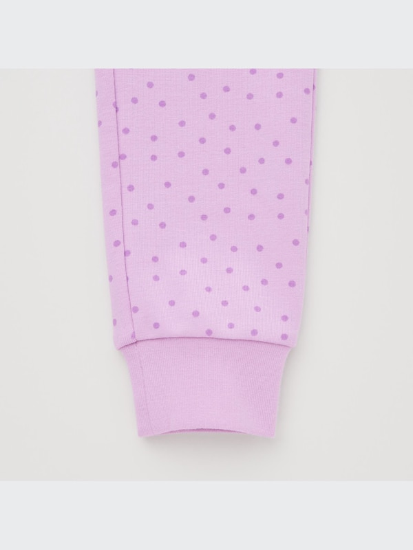 Soft Stretch Cotton Long-Sleeve Pajamas (Dot)