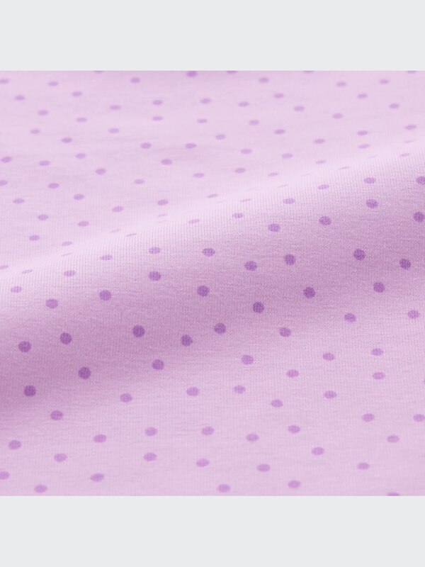 Soft Stretch Cotton Long-Sleeve Pajamas (Dot)