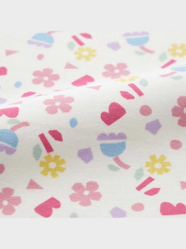 Soft Stretch Cotton Long-Sleeve Pajamas (Flower)