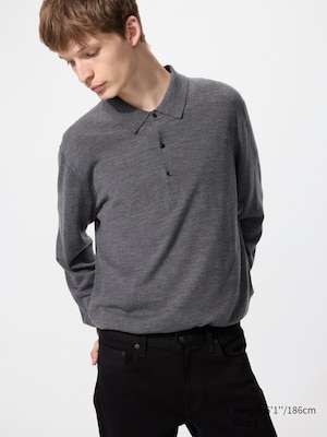 Merino Polo Shirt | Long Sleeve