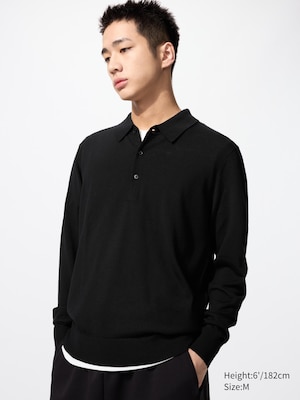 Merino Polo Shirt | Long Sleeve