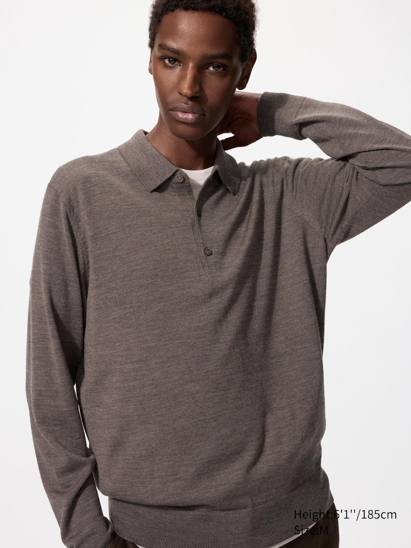 Merino Polo Shirt | Long Sleeve_37