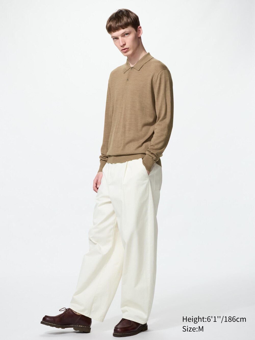 Мужские свитеры Uniqlo Merino Polo Sweater — фото 3
