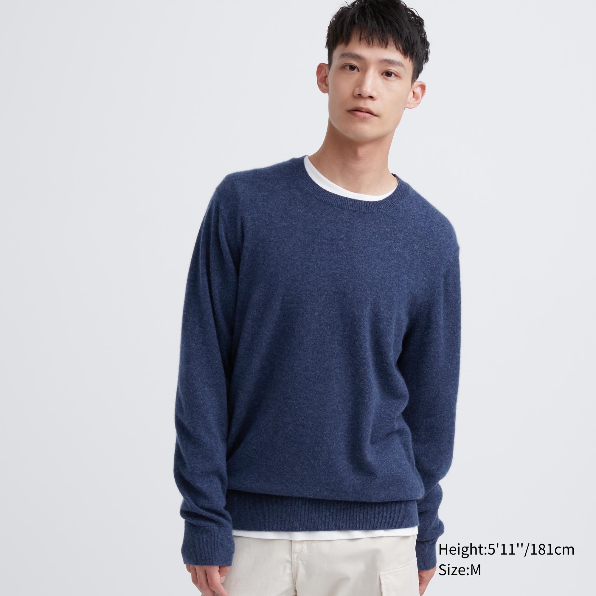 UNIQLO Cashmere Long-Sleeve Crew Neck Sweater | StyleHint