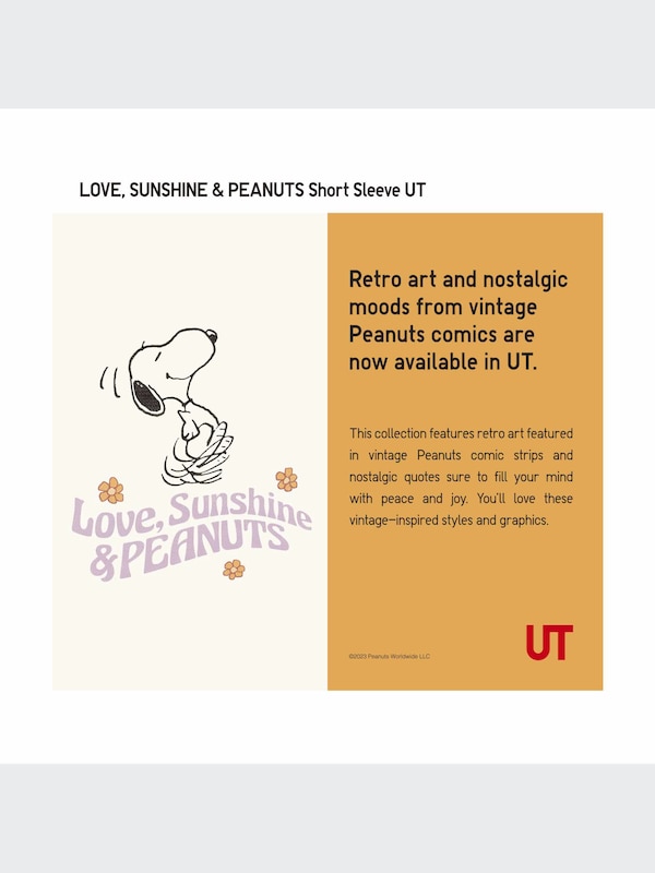 Love Sunshine & Peanuts UT (Short-Sleeve Graphic T-Shirt)