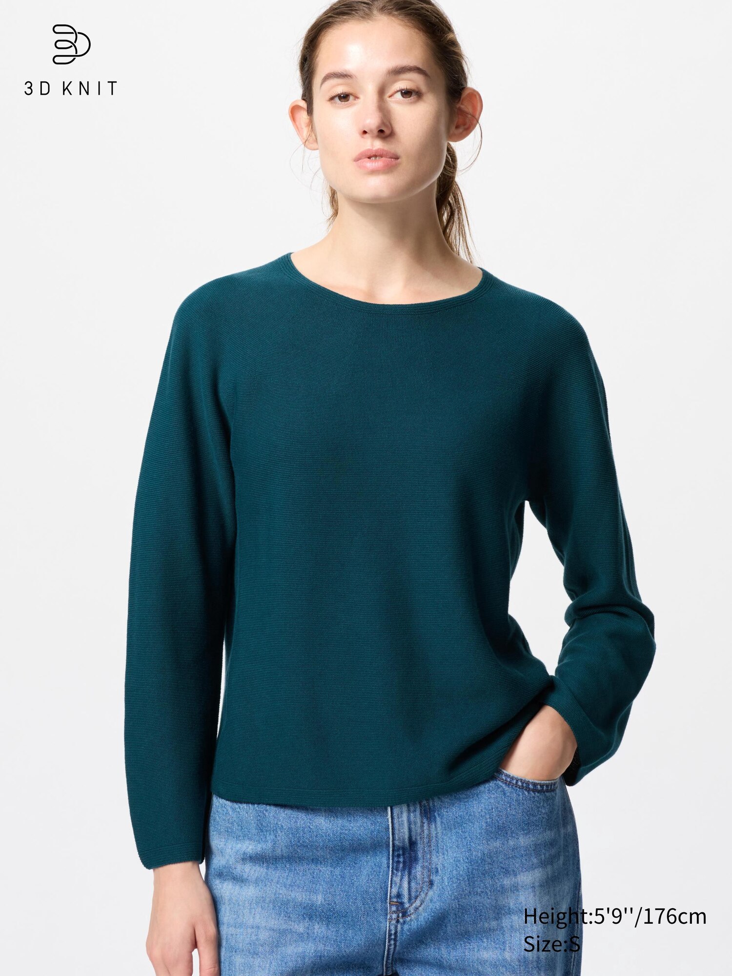 3D Knit Cotton Sweater UNIQLO US
