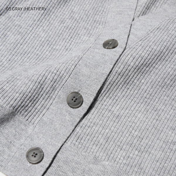 Washable Knit Ribbed Long-Sleeve Cardigan | UNIQLO US