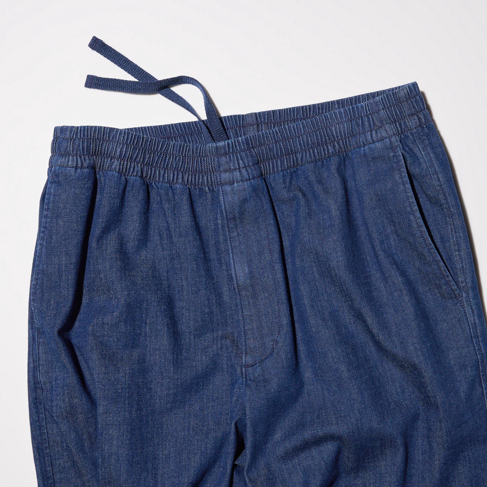 Cotton Relaxed Ankle Pants | Denim | UNIQLO US