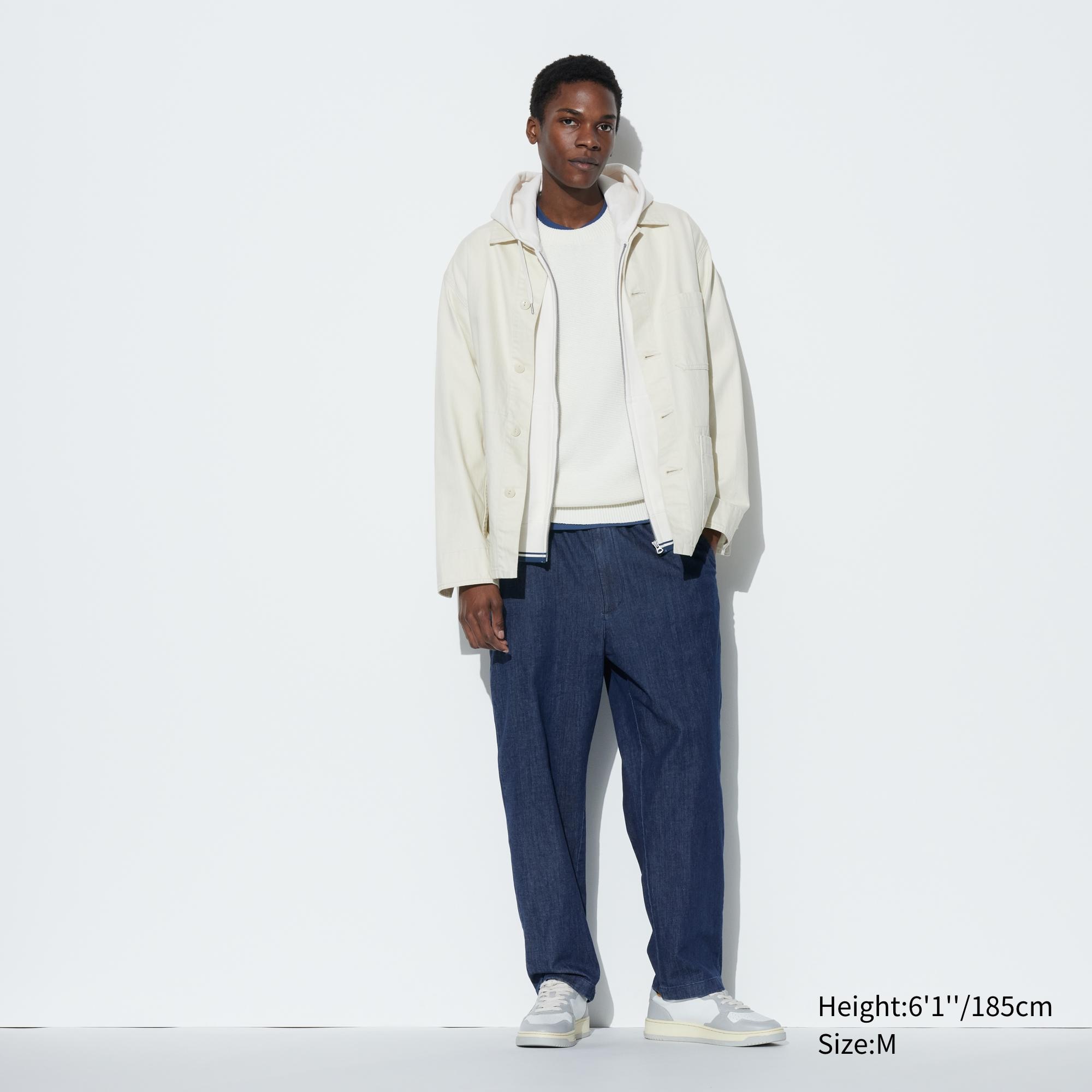 Cotton Relaxed Ankle Pants (Denim) | UNIQLO US