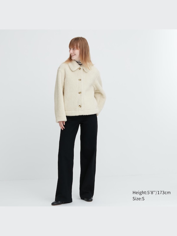 Pile-Lined Fleece Jacket