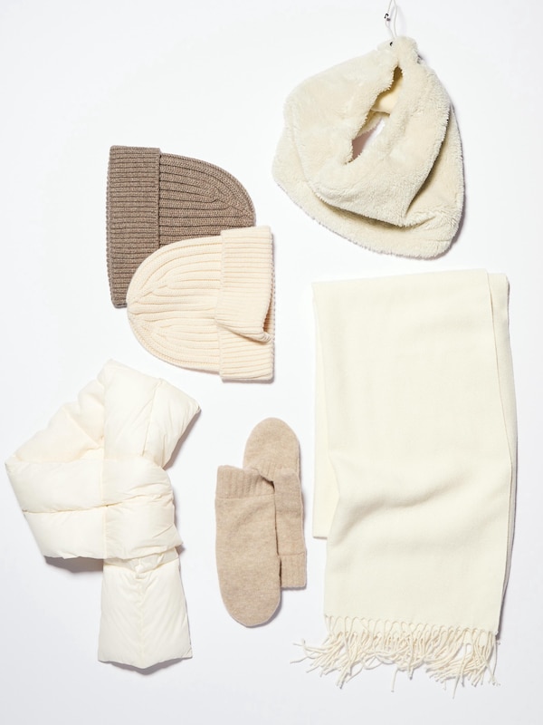 HEATTECH Lined Souffle Yarn Mittens
