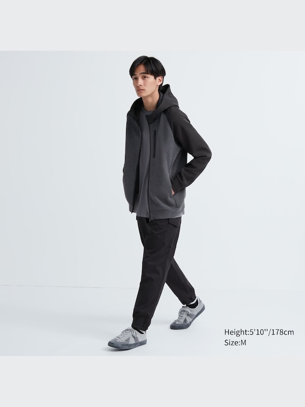 DRY Stretch Sweat Full-Zip Hoodie (Color Block)