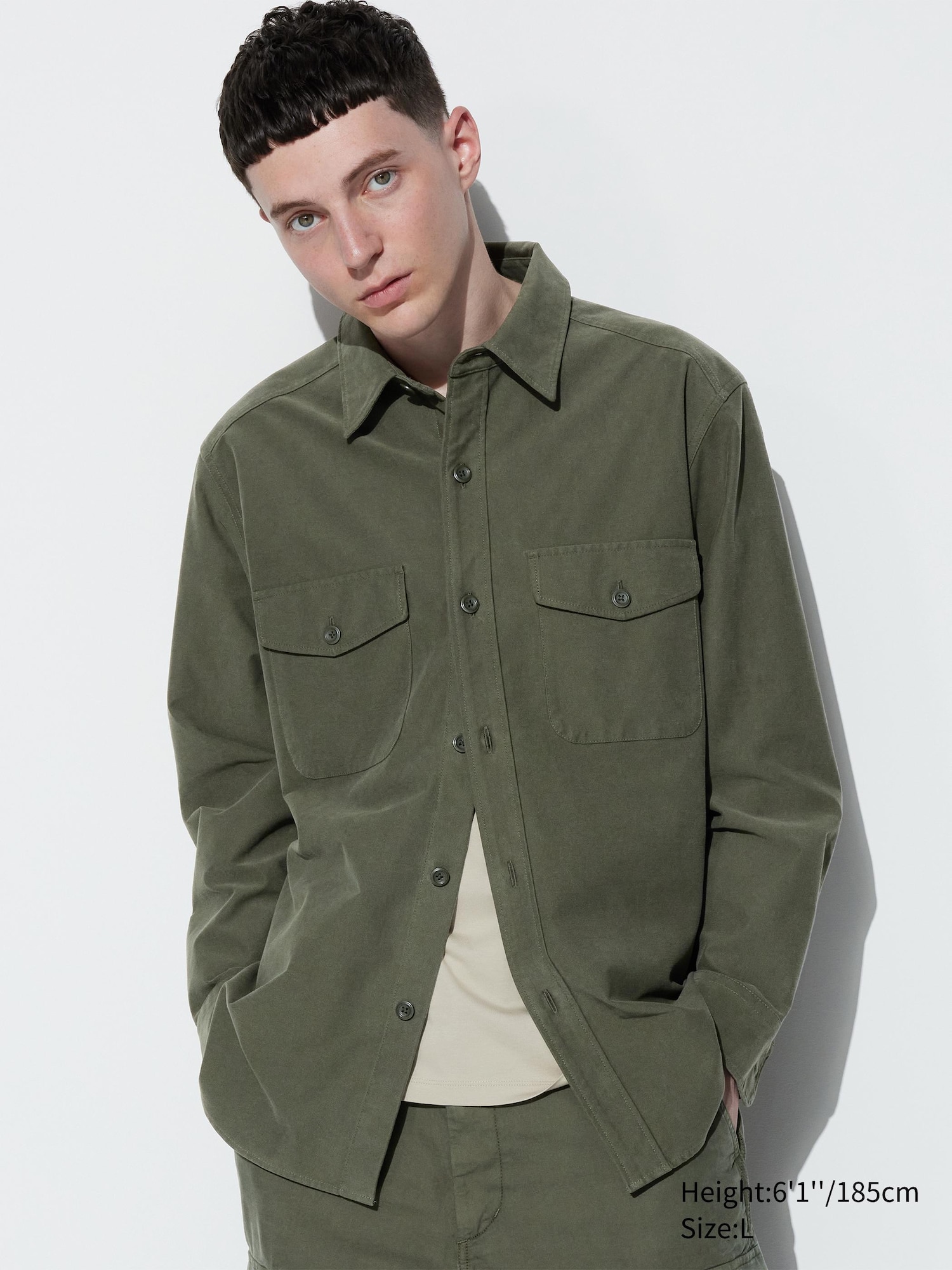 Jersey Utility Overshirt | UNIQLO US