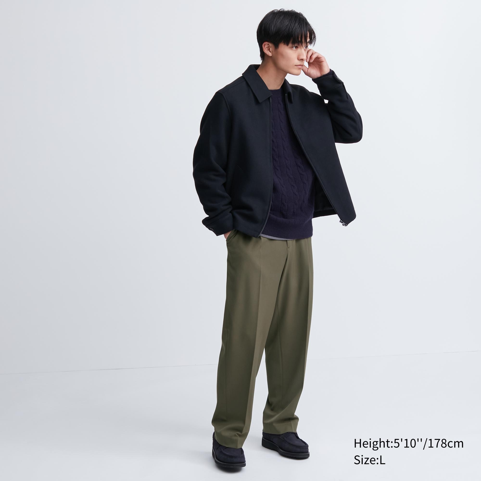 MENS PLEATED WIDE PANTS  UNIQLO AU