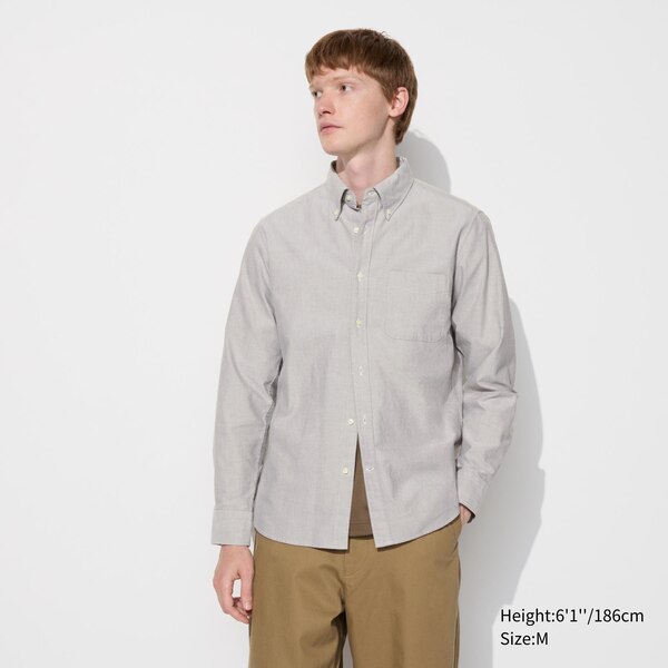 Oxford Slim-Fit Long-Sleeve Shirt | UNIQLO US