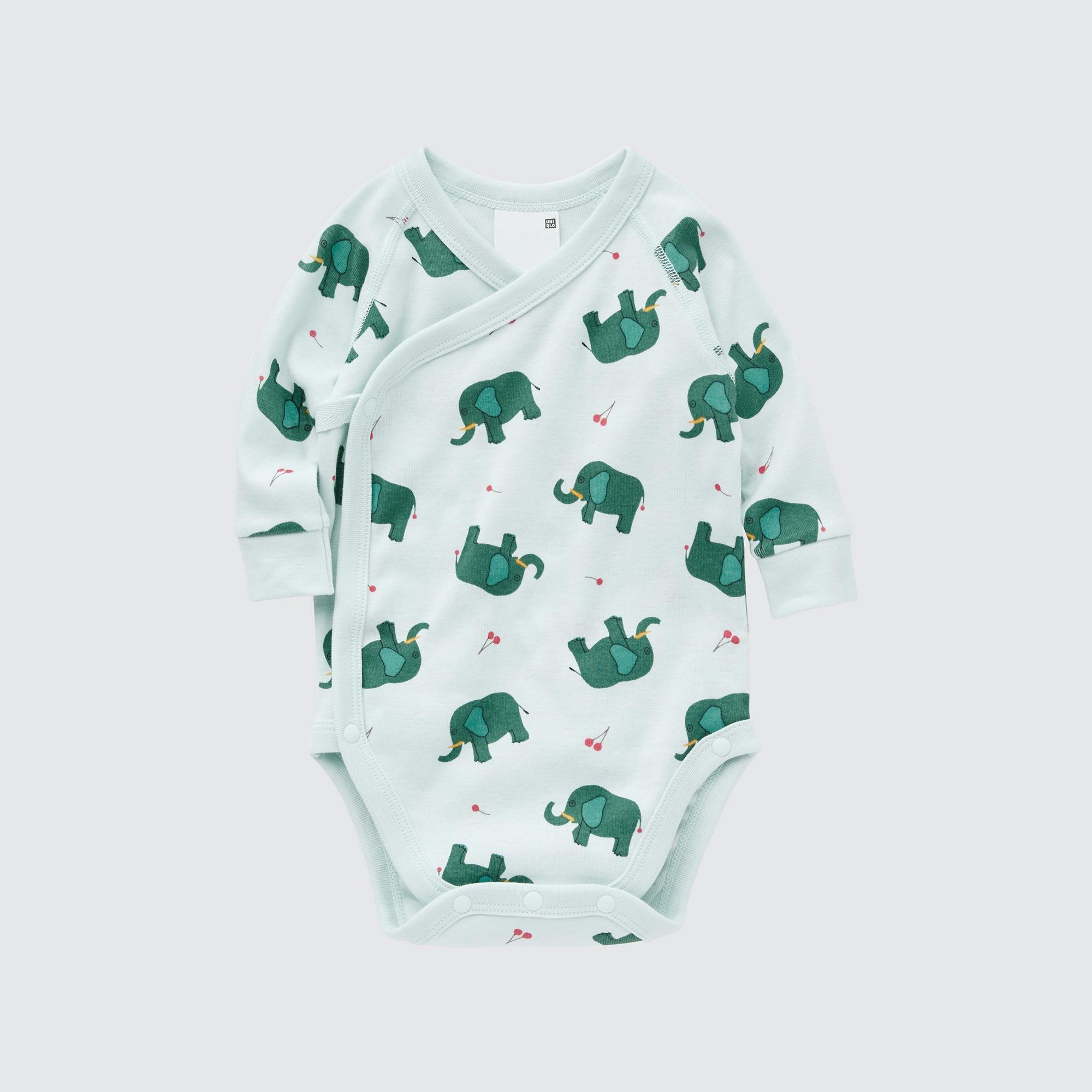 The Picture Book Long-Sleeve Bodysuit (Open Front) (Who At It?) | UNIQLO US