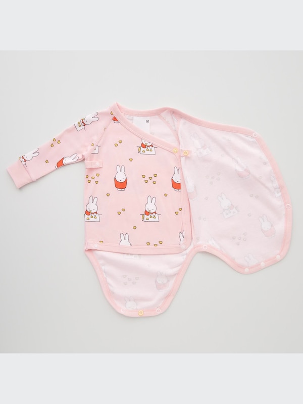 The Picture Book Long-Sleeve Bodysuit (Open Front) (Miffy and the New Baby)