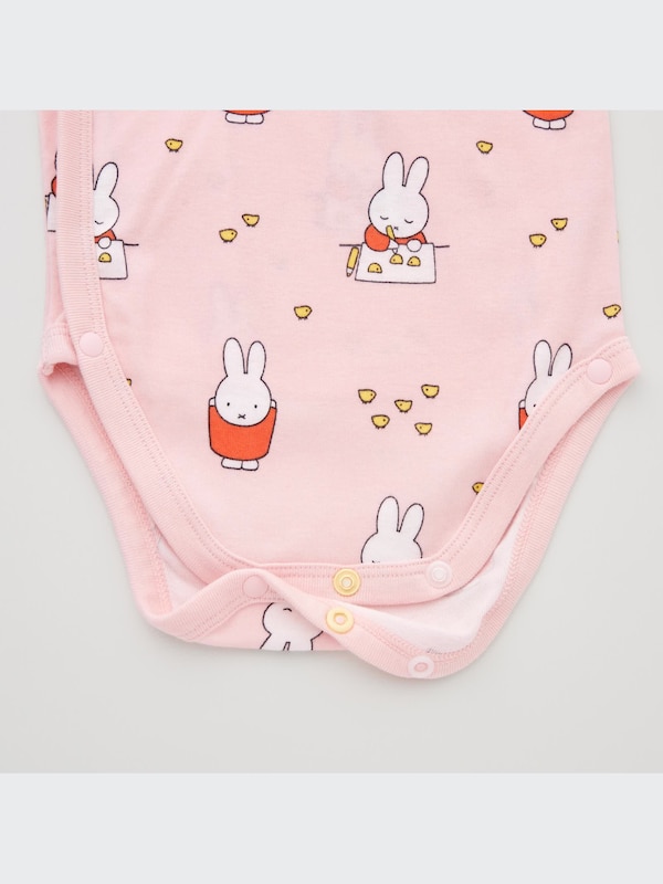 The Picture Book Long-Sleeve Bodysuit (Open Front) (Miffy and the New Baby)