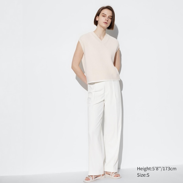 Wide-Fit Pleated Pants (Tall) | UNIQLO US