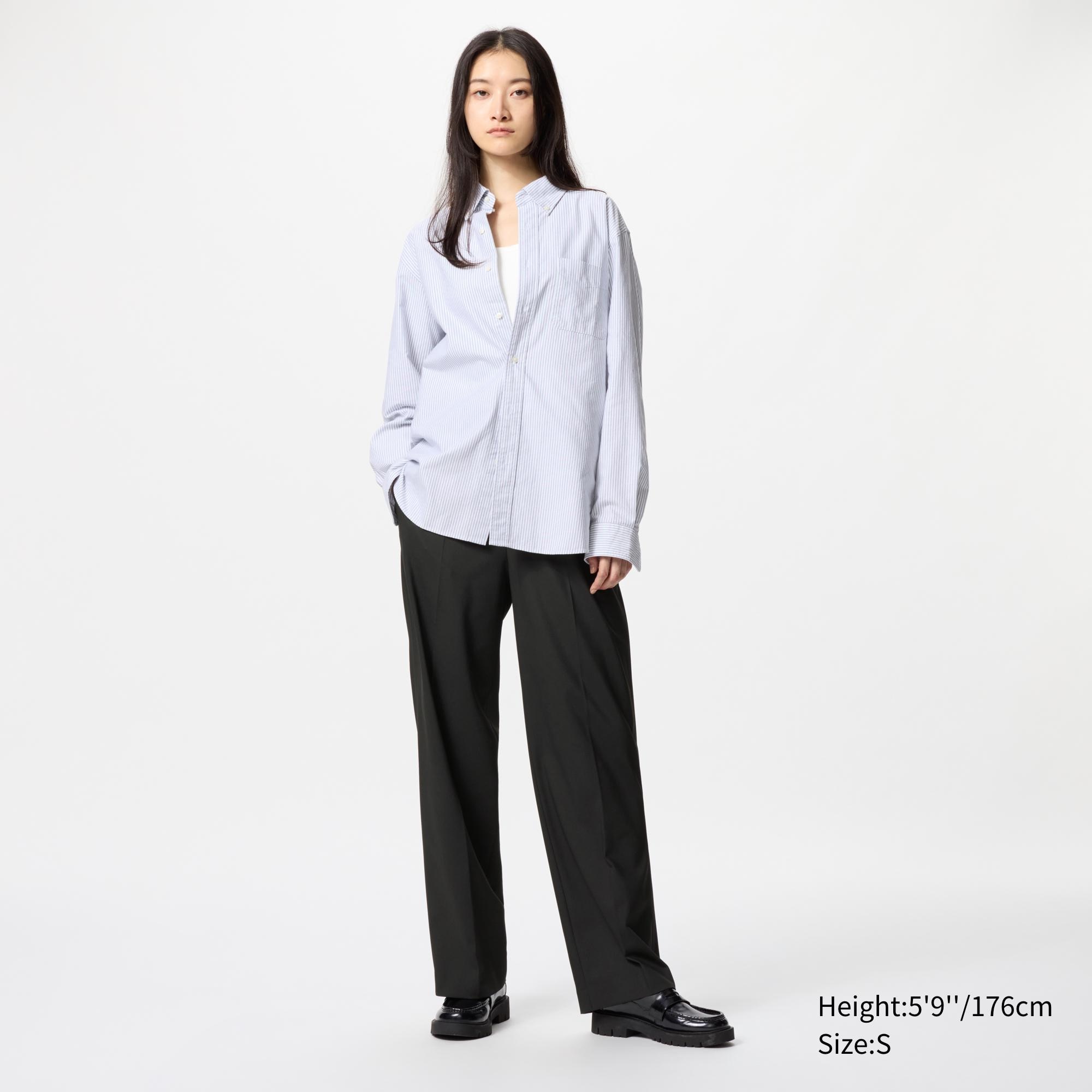 Linen Blend Tucked Wide Pants | UNIQLO US