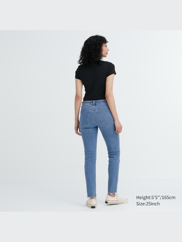 Ultra Stretch Distressed Jeans (Mid-Rise)