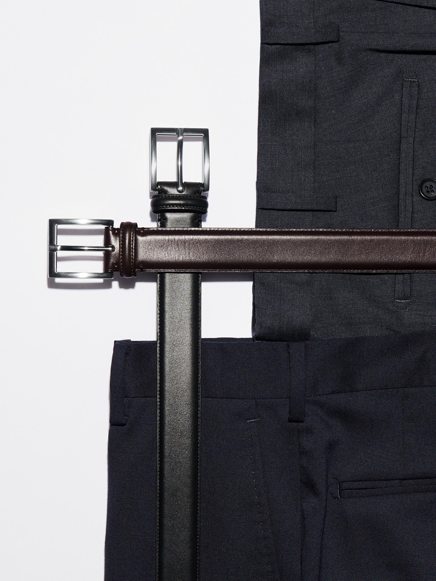 Italian Leather Stitched Belt - thumbnail 2